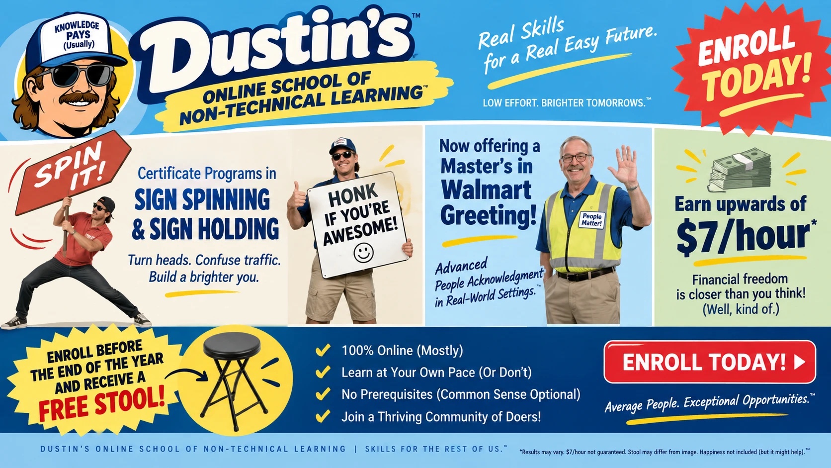 Dustin’s Online School of Non-Technical Learning